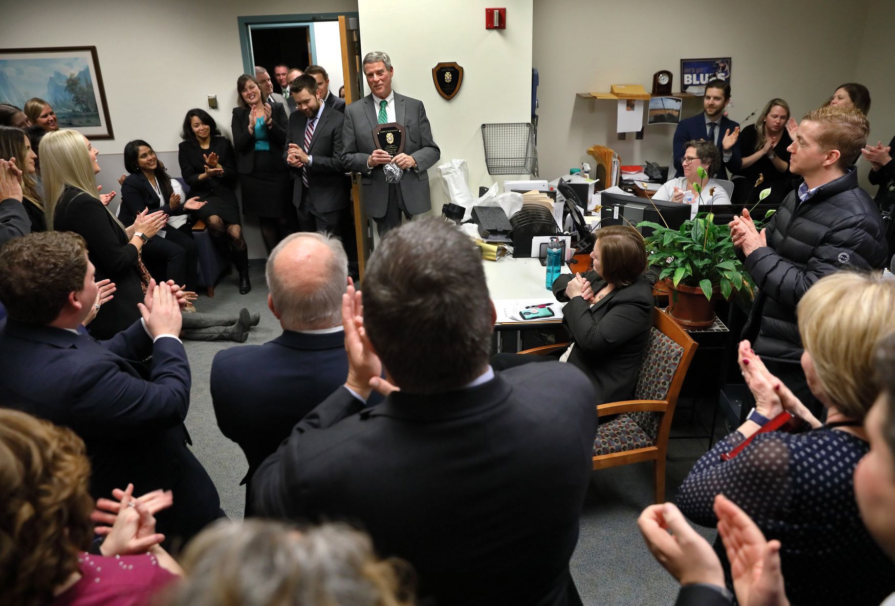St. Louis County prosecuting attorney Robert P. McCulloch prepares to leave office